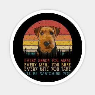 Vintage Every Snack You Make Every Meal You Bake Welsh Terrier Magnet